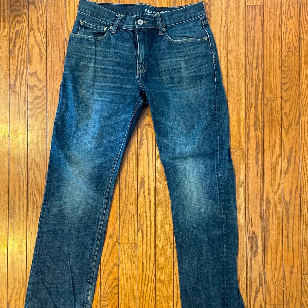 Gap - dark blue jeans. 31x30